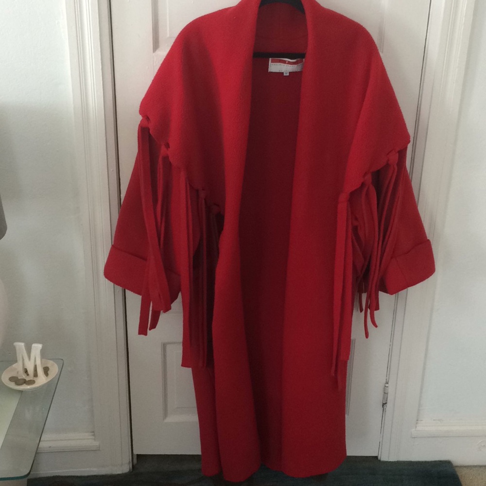 Full length fleece coat